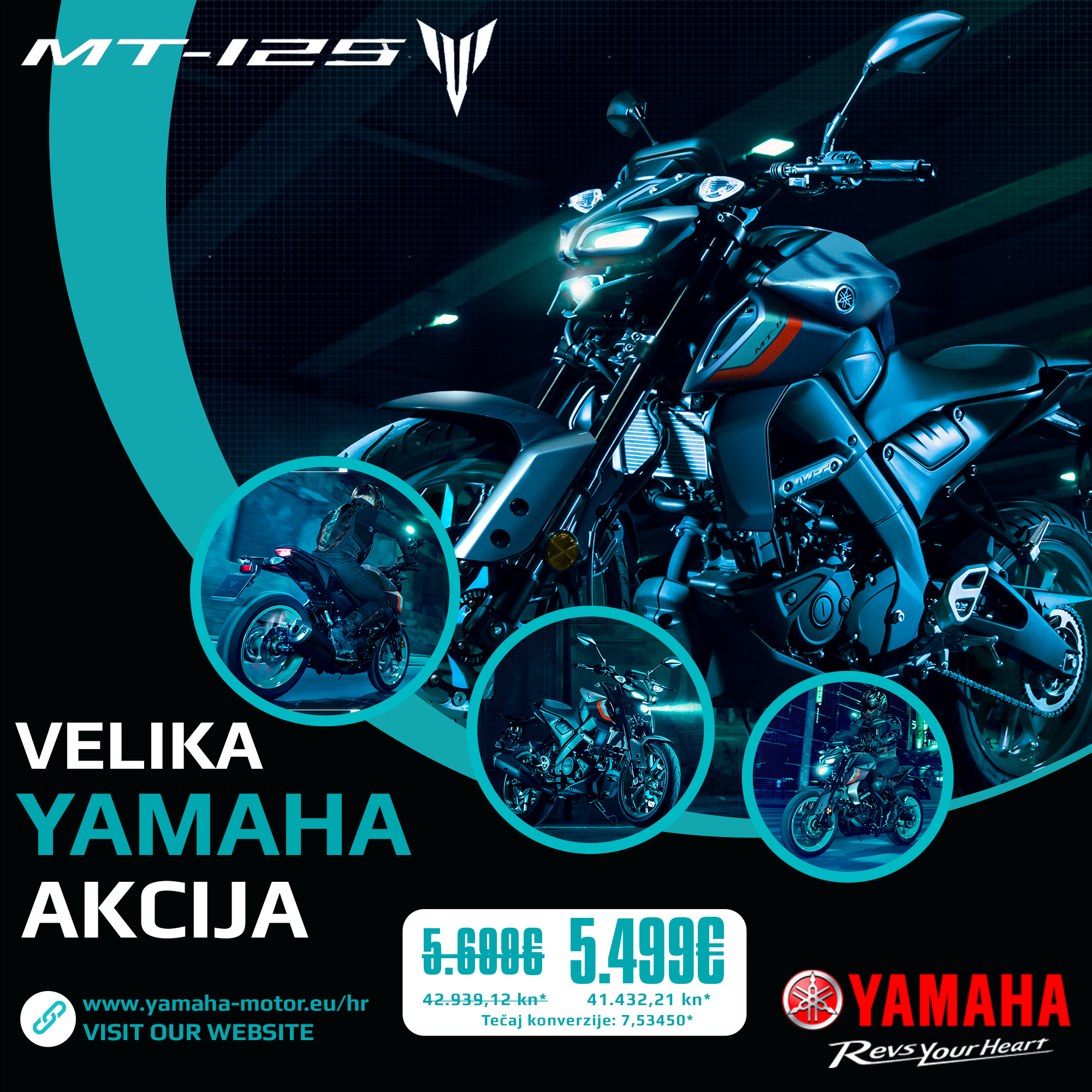 Yamaha akcija MT-125