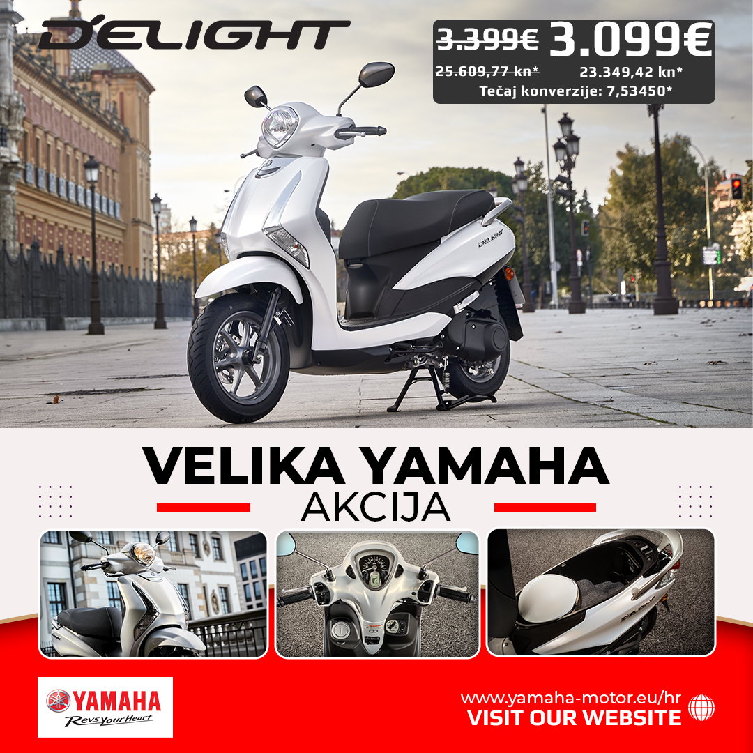 Delight skuter Yamaha akcija