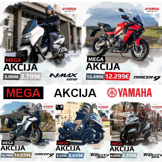 Yamaha ljetna akcijska prodaja motocikala i skutera 